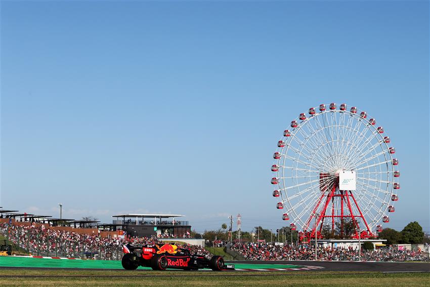 Suzuka Race track and F1 car
